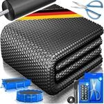 Kesser&reg; Pool-solarfolie 400 &Mu;m, Zuschneidbar, Mit 12 &Ouml;sen - Schwarz, &Oslash; 305...