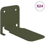 Unsichtbares Schwimmendes Regal 24 Stk. Olivgr&uuml;n Vidaxl
