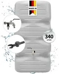 Garantia Cubus Regentonne Komplett-set 340 Liter Betongrau Inkl.