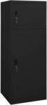 Sattelschrank Schwarz 53x53x140 Cm Stahl Vidaxl