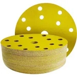 Schleifpapier 150mm Klett, 50 St&uuml;ck, 15 Loch, K&ouml;rnung 240 F&uuml;r...
