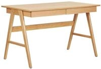 Schreibtisch Sheslay 120 Cm 70 Cm Mit Schubladen Hellbraun