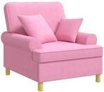 Xl-sessel Mit Kissen Rosa Stoff Vidaxl