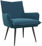 Sessel Blau Samt Vidaxl