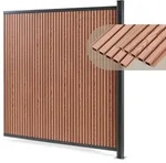 Gartenzaun Erweiterungsmodul Grassano Mit 1 Pfosten 185x175 Cm Wpc Braun [neu.holz]