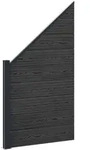 Vidaxl Fence Set 95 X 180 Cm Wpc And Aluminium Black