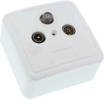 Antennensteckdose Inline Antenna Socket Ap/up Set Geschirmt Aufputz Und Unterputz