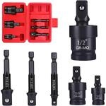 Stecknuss Adapter Set 6-teilig Mit Kardangelenk 1/4", 3/8", 1/2" Antrieb