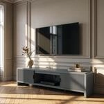 Fernsehschrank Lukkodso 150x40x40 Cm Grau [en.casa]