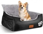 Hunde Autositz 70x60x45cm Mit 2 Sicherheitsleinen, Waschbar