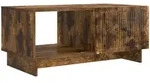 Vidaxl Coffee Table Smoked Oak 90 X 50 X 40 Cm Engineered Wood