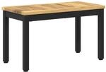 Couchtisch Wei&szlig; Und Schwarz 60,5 X 30 X 36 Cm Massivholz Akazie Vidaxl