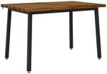 110 X 55 X 75 Cm Massivholz Akazie Nat&uuml;rlich Und Schwarz Vidaxl