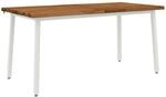Live Edge Esstisch 160 X 90 X 75 Cm Massivholz Akazie Natur Vidaxl