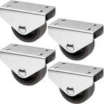 So-tech - 4er Set Kastenrolle Passau (&oslash; 40 Mm, F&uuml;r Unterbaumontage, Dunkelgrau)