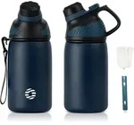 Edelstahl Trinkflasche 400ml Mit Magnetdeckel, Bpa-frei, Auslaufsicher, F&uuml;r...