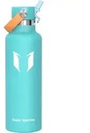 Edelstahl Trinkflasche Mit Strohhalmdeckel, 350-1000ml, Bpa-frei, Isoliert