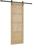 Schiebet&uuml;r Orkdal 73,5 X 211 Cm Massives Kiefernholz Vidaxl
