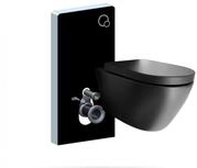Wc-komplettpaket Bernstein 45 B-8030r Schwarz Matt Mit Soft-close Sitz...