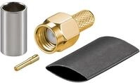 Goobay - Rp-sma-crimpstecker, F&uuml;r Koaxialkabel Rg-58. Kabeltyp Rg 58