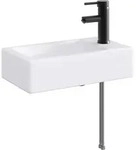 Vidaxl Bathroom Sink With Faucet And Drain Matte Black