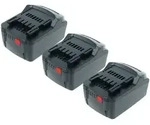 Extensilo 3x Akku Kompatibel Mit Rokamat Wdvs Werkzeug (5000 Mah, Li-ion, 18 V)