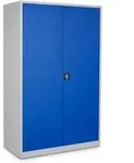 Stier Universalschrank 1950 X 1200 X 420 Mm Mit 4 Fachb&ouml;den Lichtgrau Enzianblau