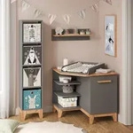 Wickelkommode Malia, Grau/artisan, 85 X 85.2 Cm Mit T&uuml;r, Vitalispa