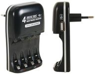 Schnellladeger&auml;t F&uuml;r Nimh-akkus Mit Usb-ausgang