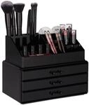 Relaxdays - 2 X Make Up Organizer Klein, 2-teilige Schminkaufbewahrung Mit