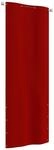 Balkon-sichtschutz Rot 80x240 Cm Oxford-gewebe Vidaxl