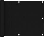 Vidaxl Balcony Screen Black 75x500 Cm Oxford Fabric
