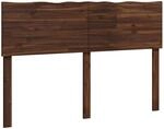Baumkanten-kopfteil Rostock Dunkelbraun 160 Cm Vidaxl