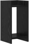 Vidaxl Plant Stand Black Oak 30 X 30 X 60 Cm Engineered Wood