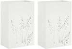 Garten-pflanzgef&auml;&szlig; 2 Stk. Wei&szlig; 50 X 30 X 75 Cm Vidaxl