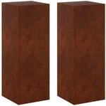 Pflanzenst&auml;nder 2 Pcs Rostoptik 30 X 30 X 80 Cm Wetterfeststahl Vidaxl