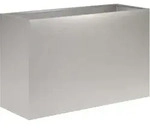Garten-pflanzgef&auml;&szlig; Silber 80 X 30 X 40 Cm Edelstahl Vidaxl