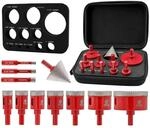 Diamant Fliesenbohrer Set 11tlg. Mit Fasenbohrer F&uuml;r Porzellan, Granit