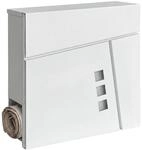 Relaxdays Briefkasten Mit Zeitungsfach, Hxbxt: 37,5 X 37 X 10,5 Cm, Din C4,