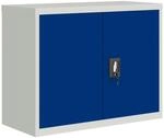 Aktenschrank Hellgrau Und Blau 90x40x70 Cm Stahl Vidaxl