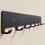 Doporro Garderobenleiste Mit 7 Haken, Wandgarderobe Mit Garderobenhaken,...