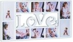 Relaxdays - Bilderrahmen Collage Love, Fotorahmen 10 Bilder, Wandgalerie F&uuml;r