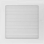 Vent Cover 22x22 White With Blinds