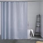 Textiler Duschvorhang 180x180 Cm, Wasserabweisend, Schimmelresistent, Waschbar, Grau