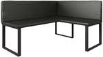 Esszimmer-eckbank Ravon, Schwarz, 120 X 150 Cm, Vicco