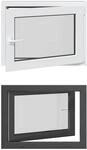 Kellerfenster Innenseite Farbe Wei&szlig; Risor 80 X 70 Cm Vidaxl