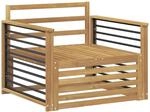 Outdoor-sofa Massivholz Akazie Wei&szlig; Vidaxl