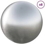 Geb&uuml;rsteter Ball 8 Stk. &Oslash; 5 Cm Silber Edelstahl 201 Vidaxl