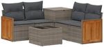 Sofa Set 6 Stk. Grau Und Dunkelgrau 55 X 55 X 37 Cm Vidaxl