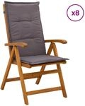 Liegest&uuml;hle F&uuml;r Den Garten 8 Stk. Natur Massivholz Akazie Vidaxl